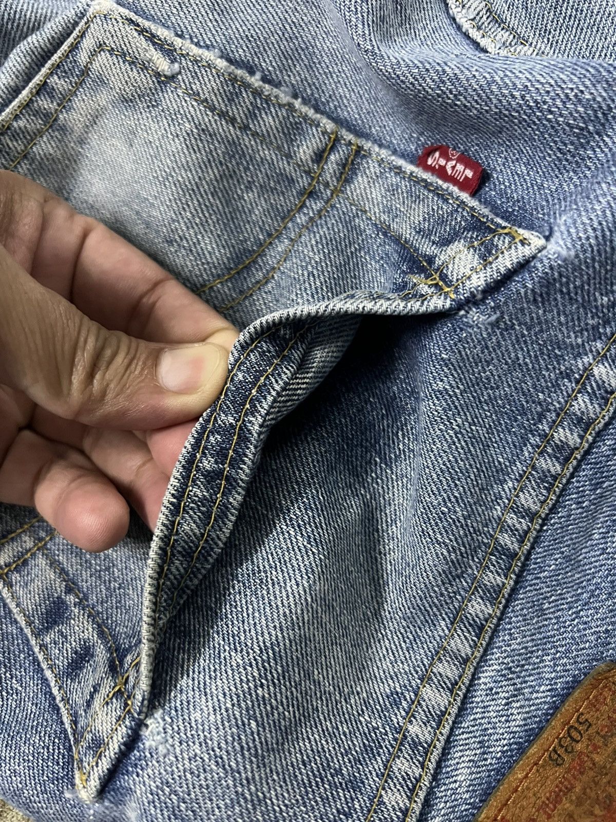 Levi's Vintage Levis 503B Big E Selvedge Faded Jean Size US 32 / EU 48 - 19 Thumbnail