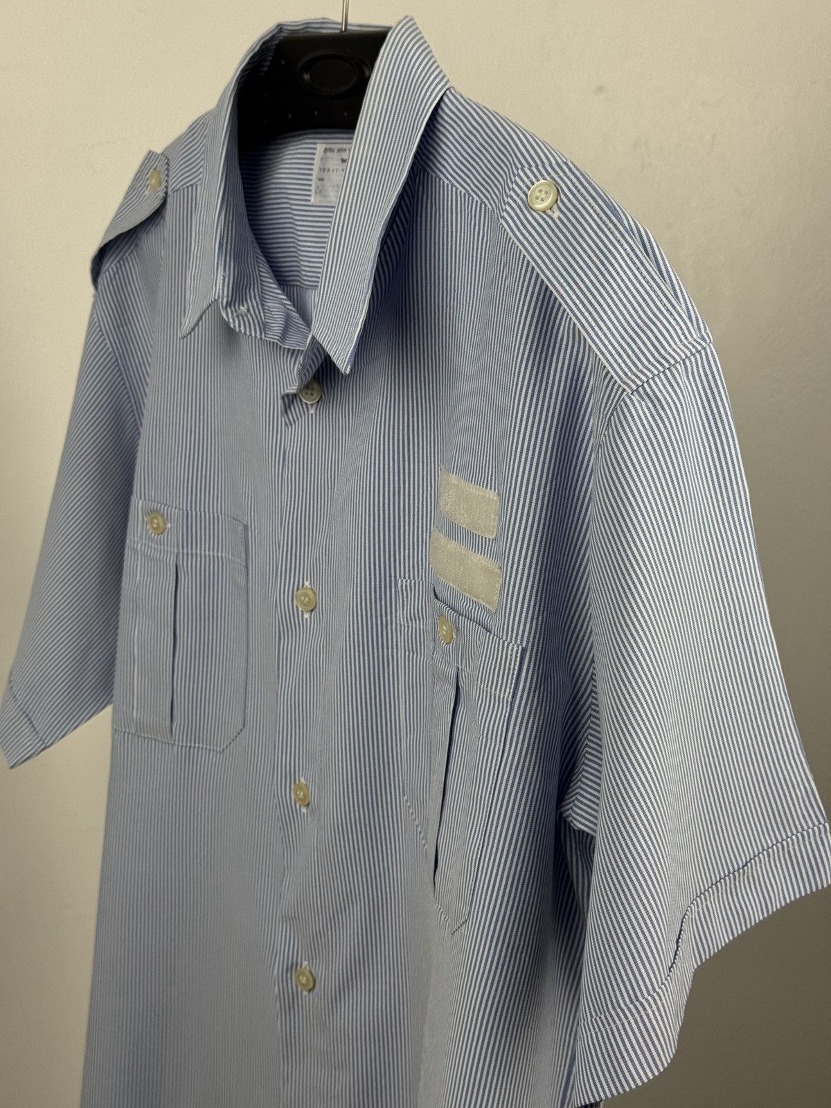 Yohji Yamamoto Yohji Yamamoto stripe central Japan Railway shirt Size US XL / EU 56 / 4 - 6 Thumbnail