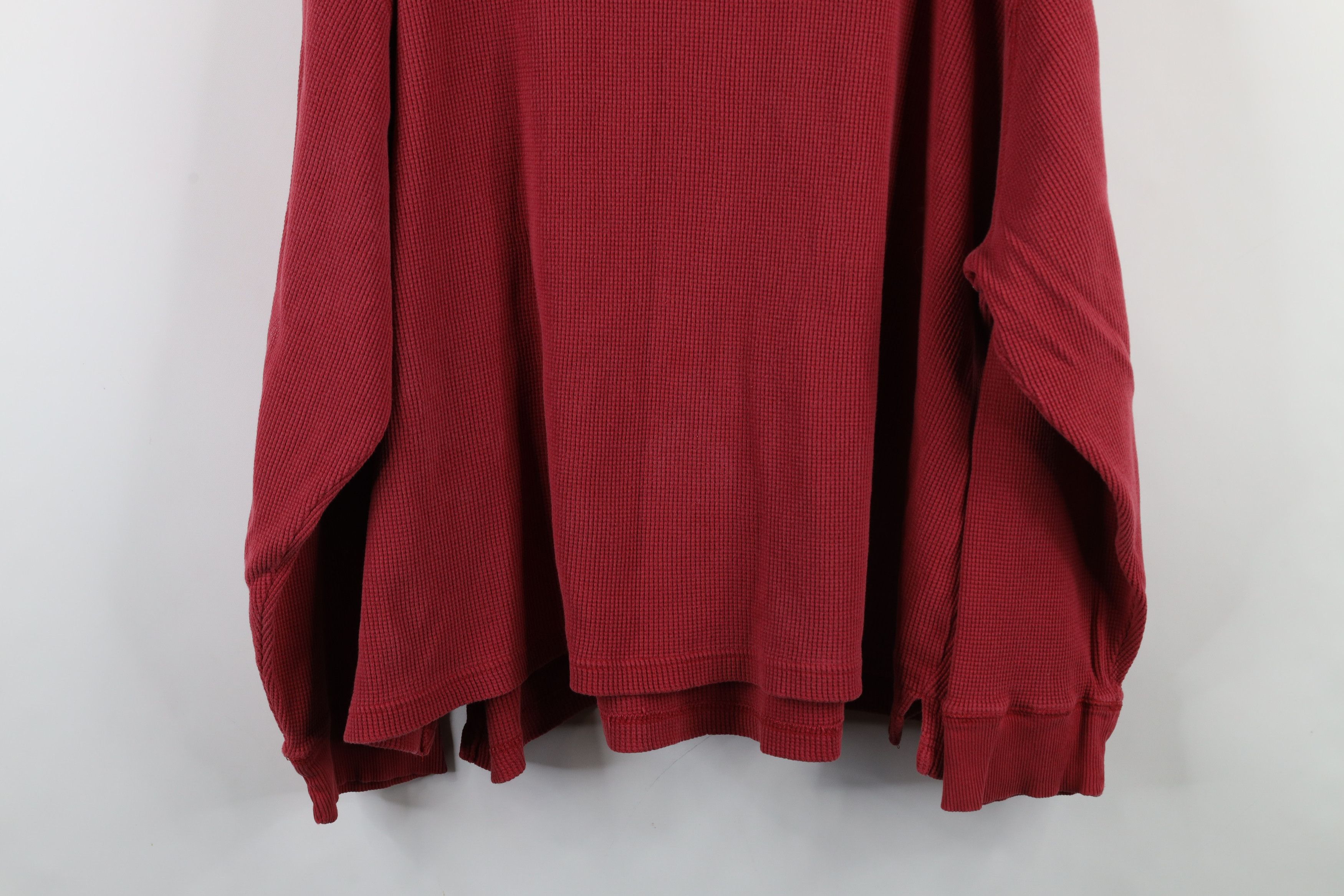 Vintage Vintage 90s Streetwear Boxy Fit Thermal Waffle Knit T-Shirt Size US XXL / EU 58 / 5 - 12 Thumbnail