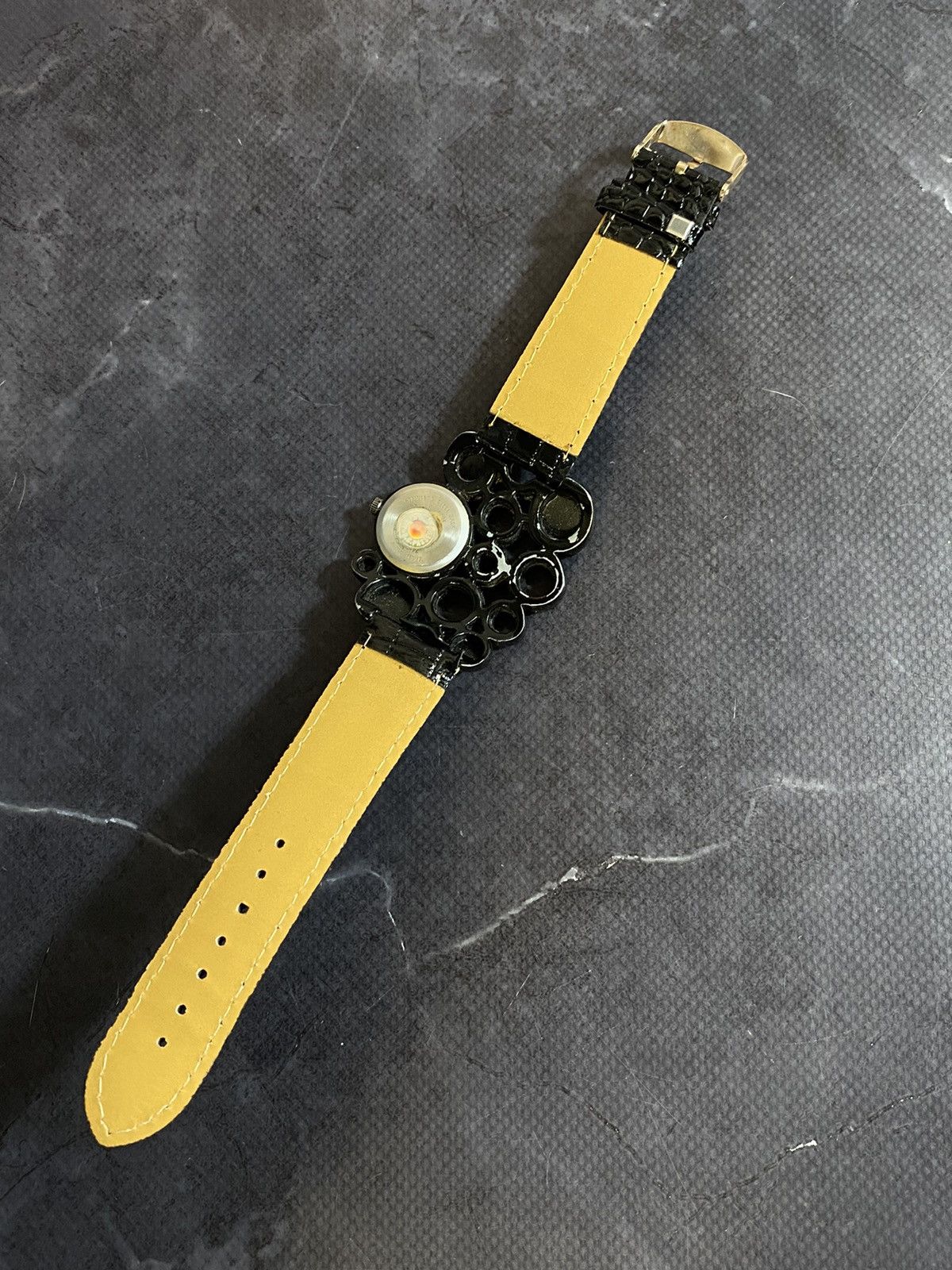 Japanese Brand Futuristic Watch with Leather Strap Japanese Brand Size ONE SIZE - 9 Thumbnail
