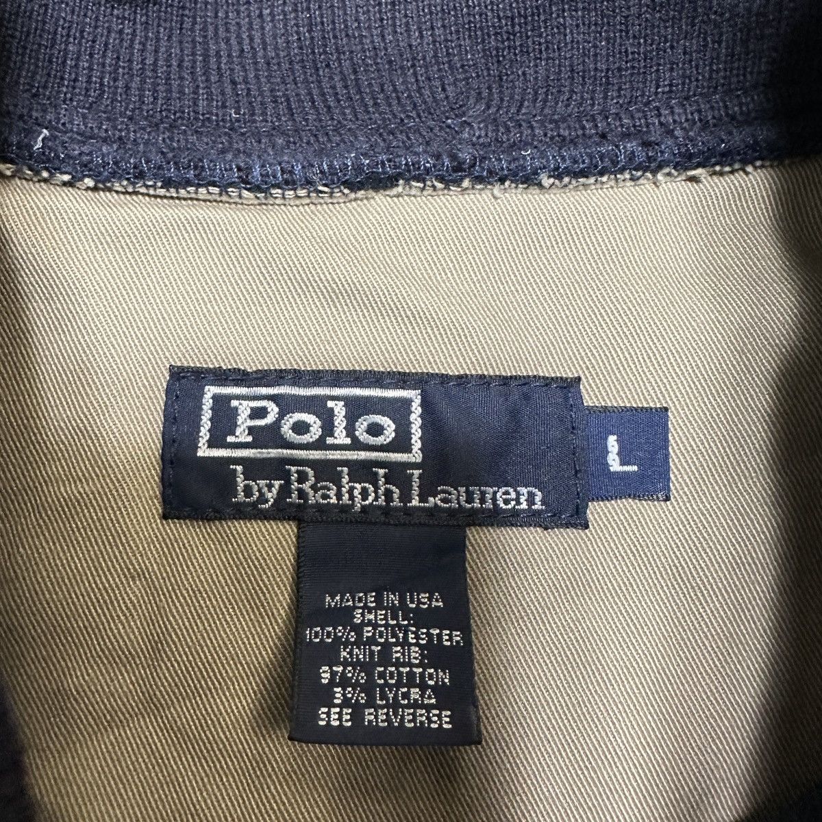 Vintage Vintage Polo fleece bomber jacket Size US L / EU 52-54 / 3 - 4 Thumbnail