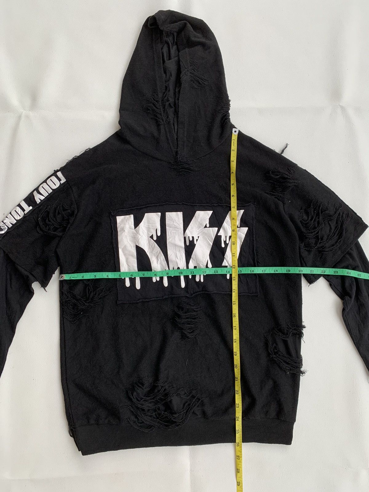 Japanese Brand × Yasuyuki Ishii Double layer Y2k destroyed distressed hoodie Size US M / EU 48-50 / 2 - 5 Thumbnail