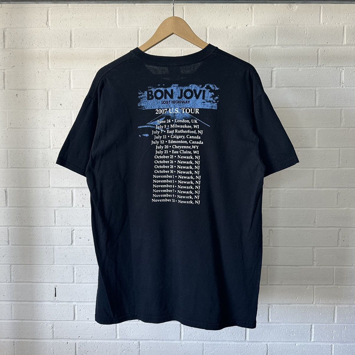 Vintage Bon Jovi 2007 “Lost Highway” Tour T-Shirt Size US L / EU 52-54 / 3 - 2 Thumbnail