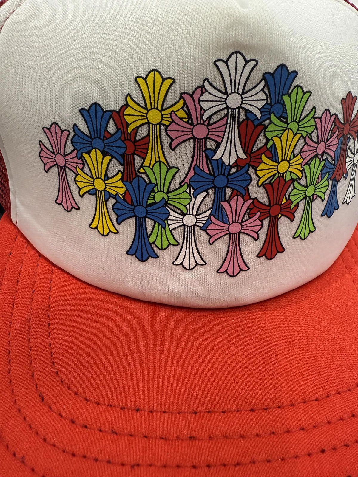 Chrome Hearts Chrome Hearts Multi Cross Trucker Hat in Red/Multicolor Size ONE SIZE - 2 Thumbnail