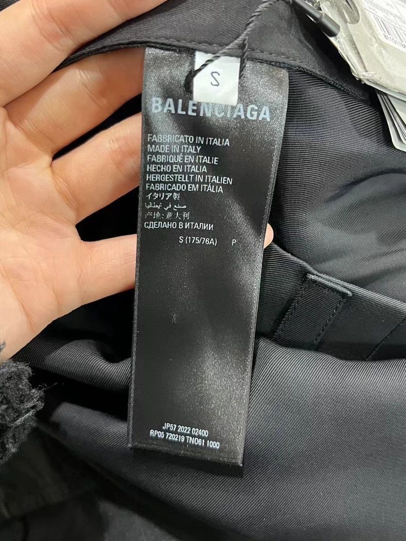 Balenciaga Balenciaga Balenciaga Black TwoPiece Pleated Trousers -250 Size US 30 / EU 46 - 4 Thumbnail