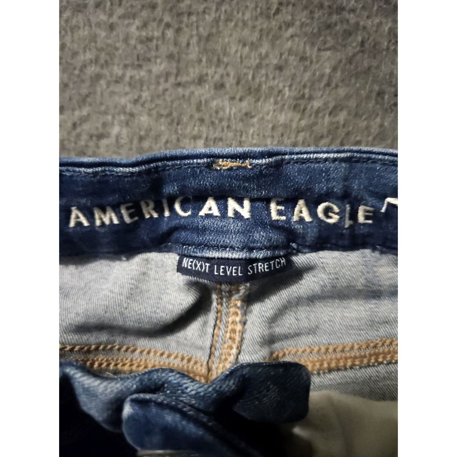 American Eagle Outfitters American Eagle Outfitters Shortie Shorts Women's 4 Blue Distressed Preppy High Rise 5-Pocket Denim Modern Regular Womens Size 27" / US 4 / IT 40 - 2 Thumbnail