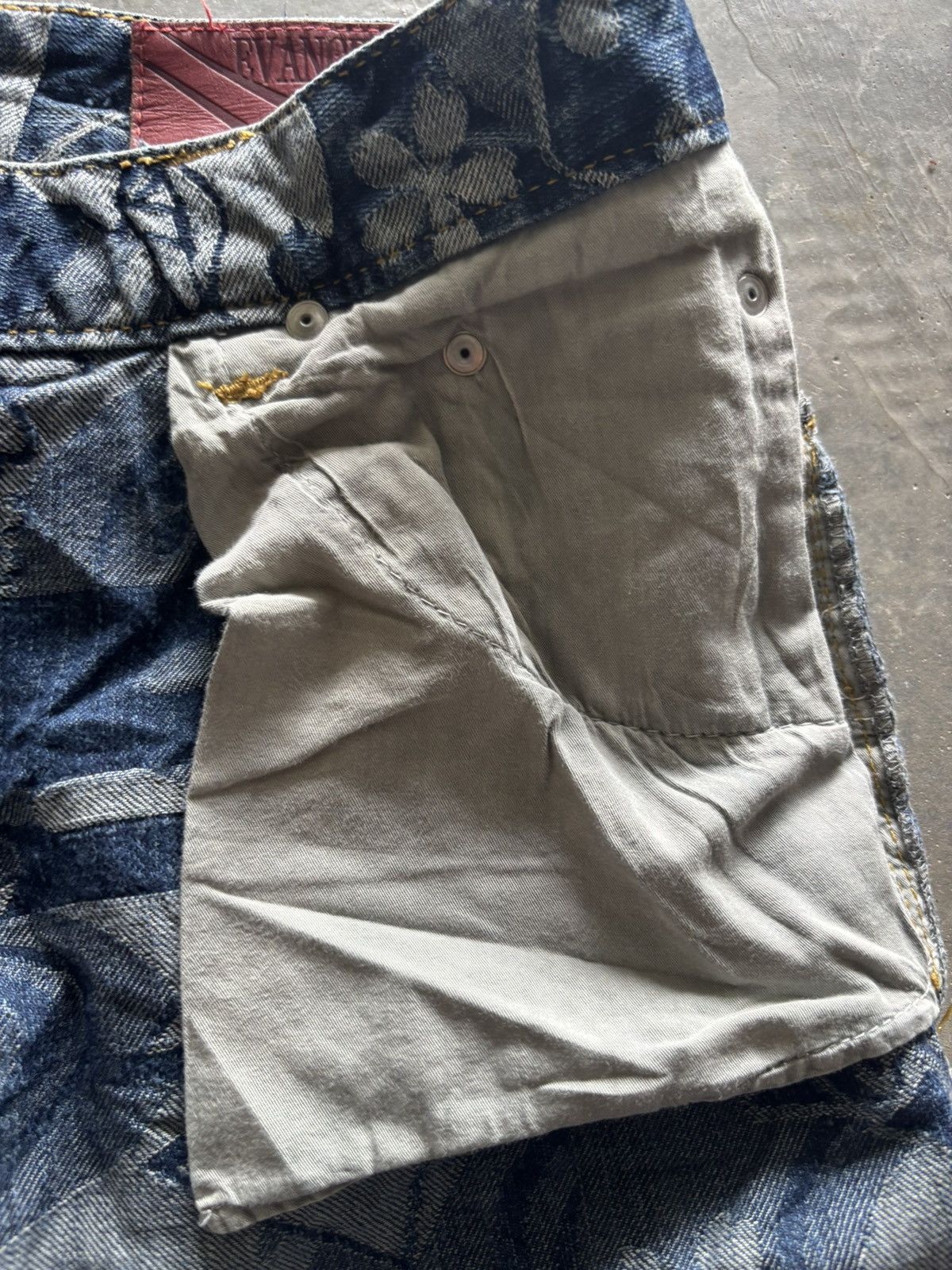 Japanese Brand SUPER RARE EVANGELION X NISHIKI JEANS ALL OVER EMBROIDERY Size US 32 / EU 48 - 13 Thumbnail