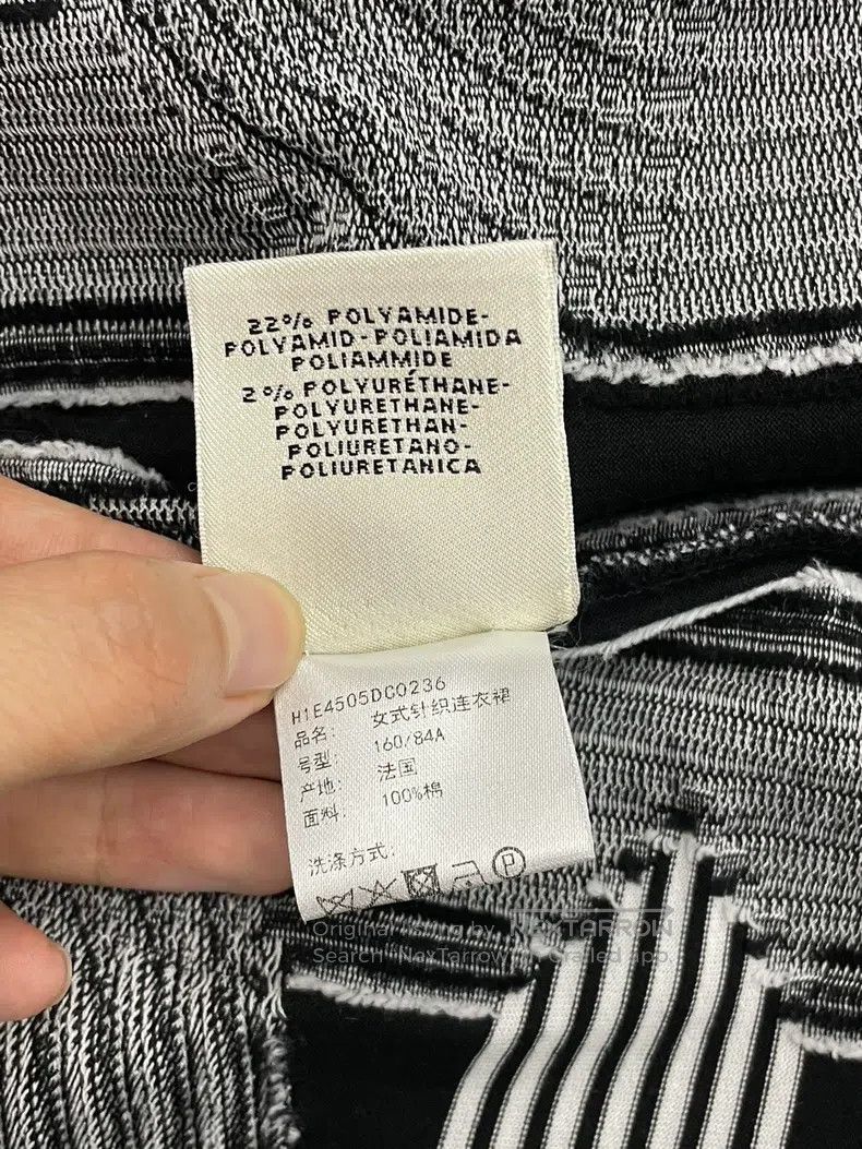Hermes Hermes Black and White Pig Nose Printed Dress, Classic Bla Size XS / US 0-2 / IT 36-38 - 5 Thumbnail