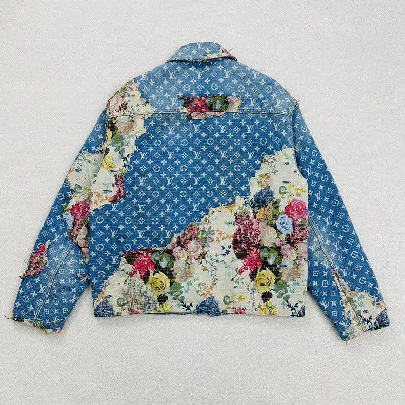 Louis Vuitton Louis Vuitton Floral Denim Jacket -2505 Size US L / EU 52-54 / 3 - 3 Thumbnail