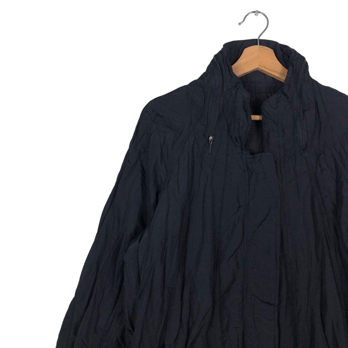 Japanese Brand Rich Black Long Fly Jacket Bondage Biker Issey Miyake Japan Size US M / EU 48-50 / 2 - 7 Thumbnail