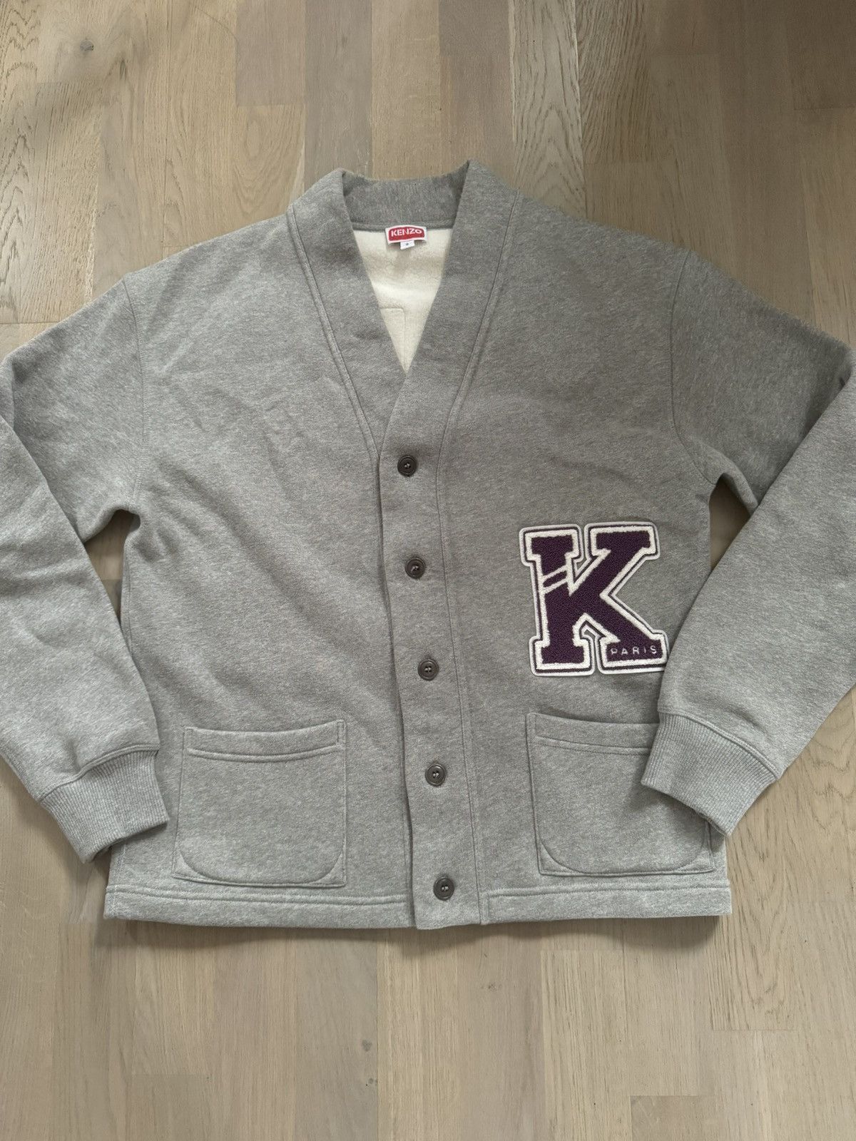 Kenzo KENZO varsity cardigan sweatshirt Tape Measurements in photo Size US S / EU 44-46 / 1 - 3 Thumbnail