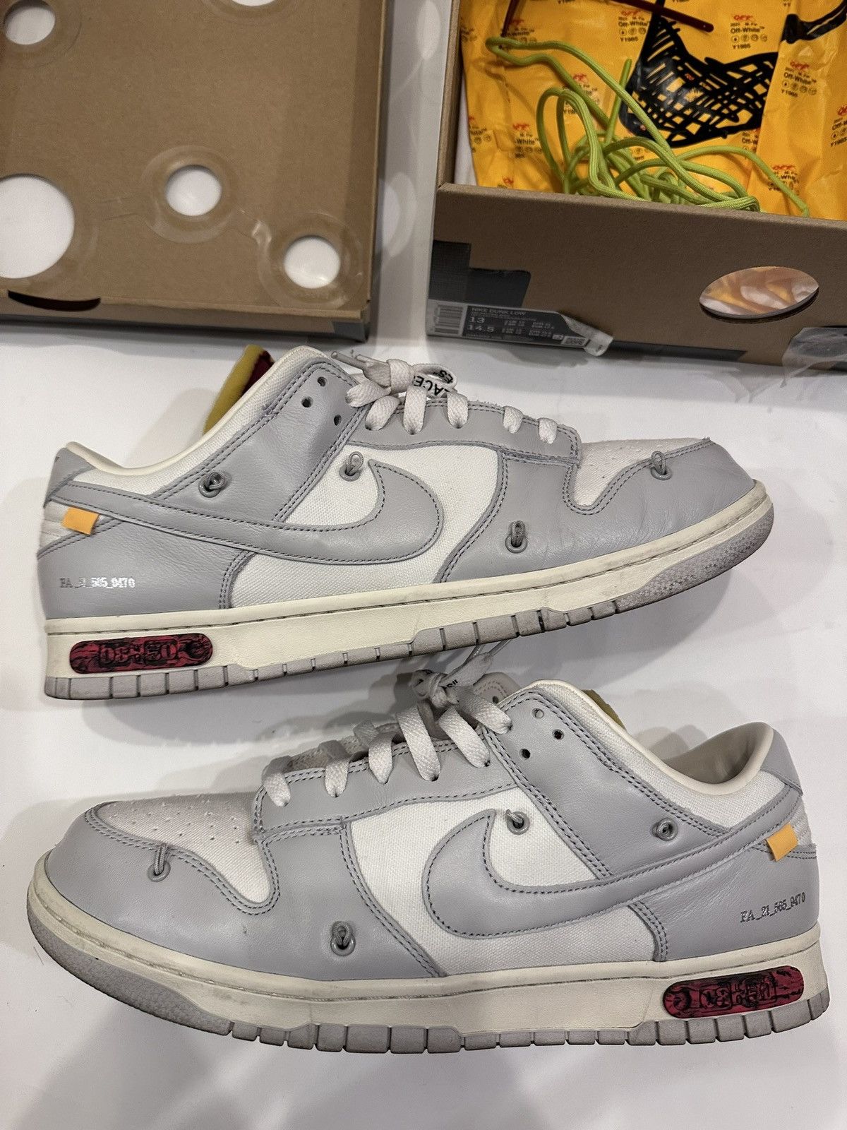 image of Off-White X Nike Dunk Lot 08 Size 13 Shoes, Men's