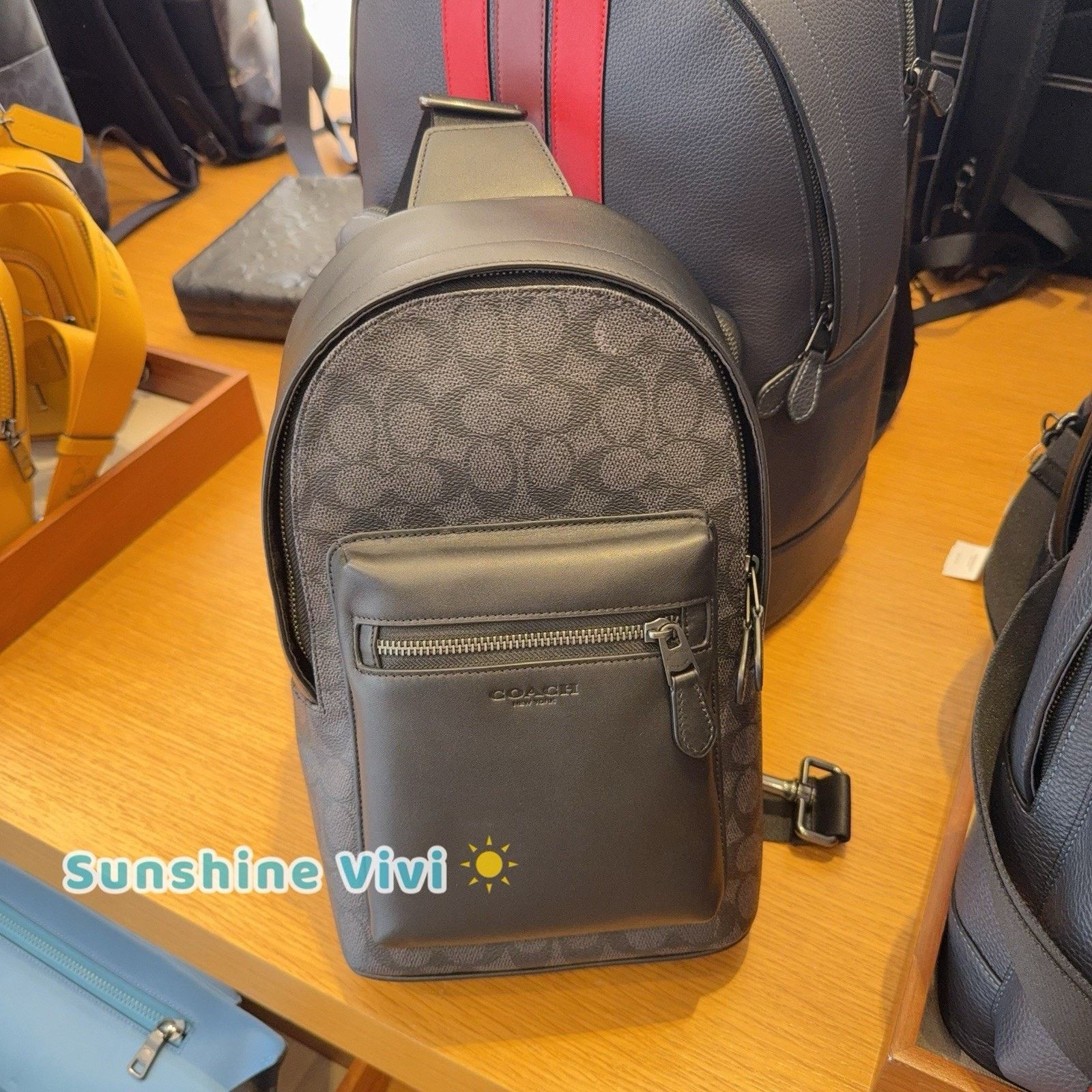 Coach NWT Coach Men's West Pack CV924 Gunmetal/Charcoal/Black Size ONE SIZE - 1 Thumbnail