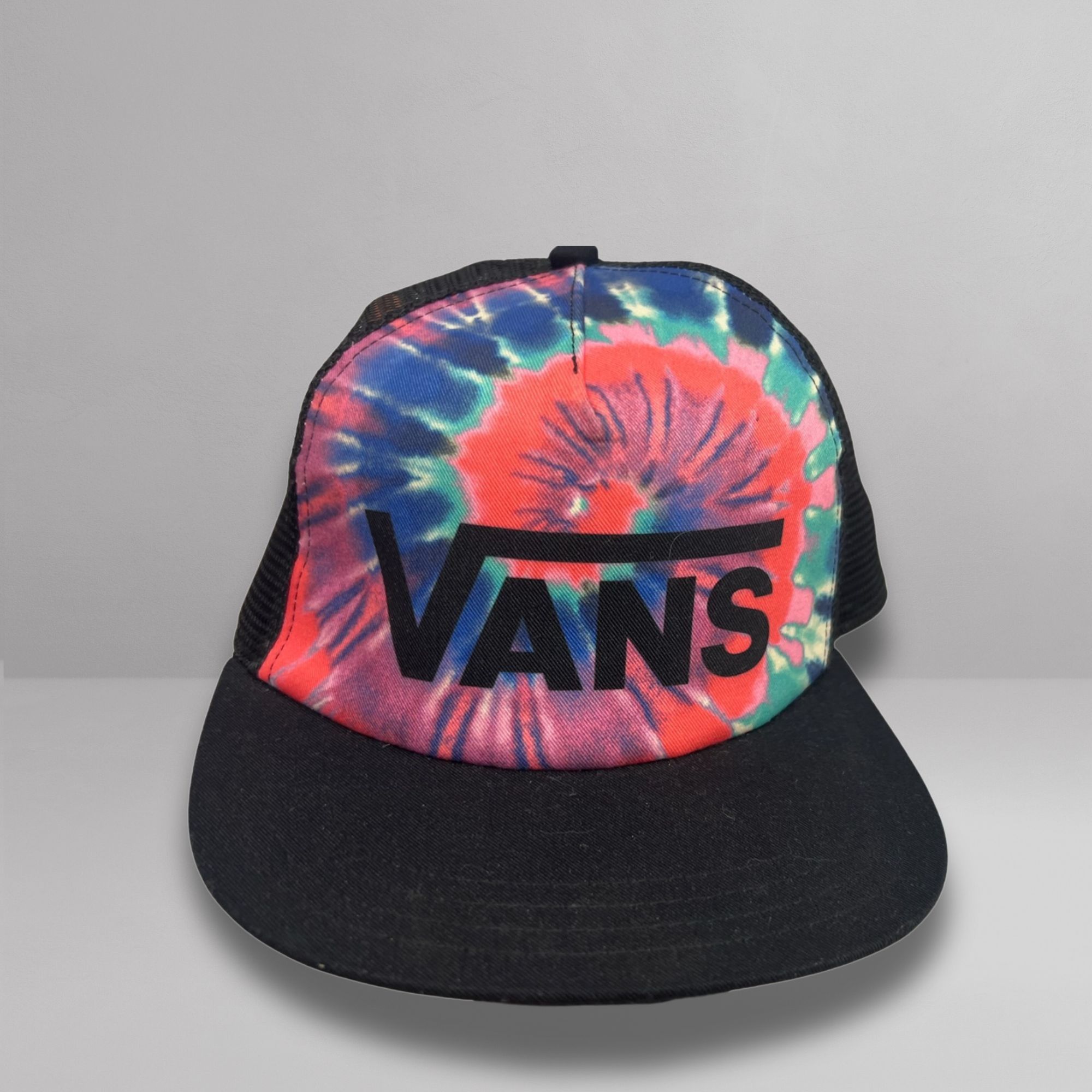 Vans Vans Black Mesh Trucker Hat with Pink Tie Dye – Adjustable S Size ONE SIZE - 2 Thumbnail