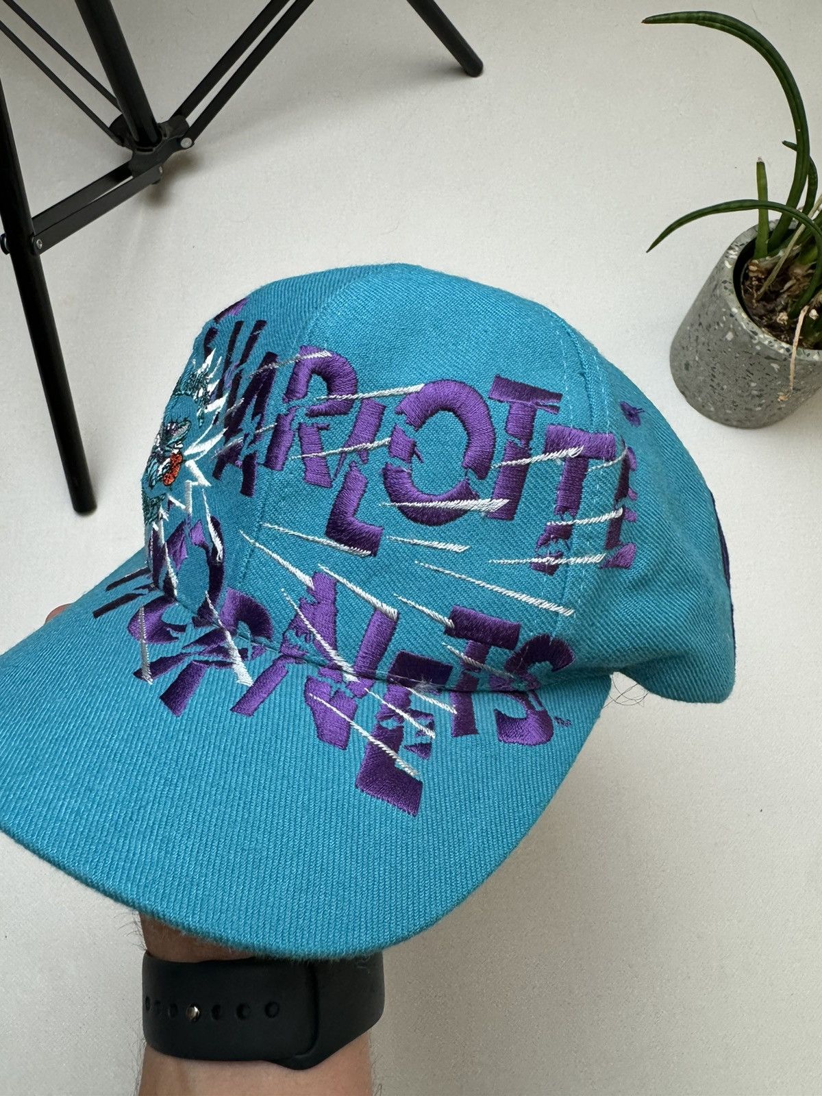 NBA × Vintage Rare vintage cap Charlotte Hornets 90s y2k Size ONE SIZE - 3 Thumbnail