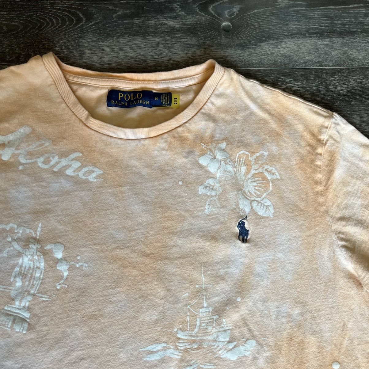 Polo Ralph Lauren Polo Ralph Lauren Hawaiian Aloha Floral Small Logo Tee Shirt Size US M / EU 48-50 / 2 - 5 Thumbnail