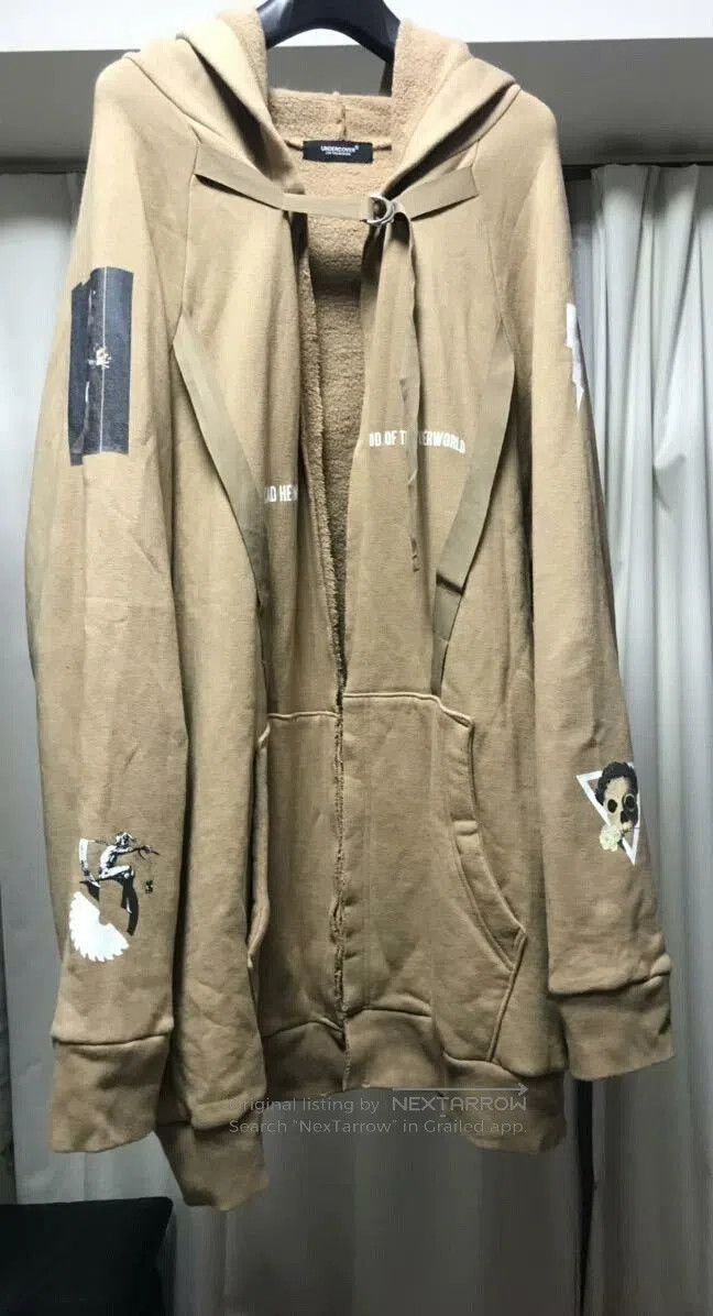 Undercover long hooded sweatshirt with graphic print. Size US M / EU 48-50 / 2 - 2 Thumbnail