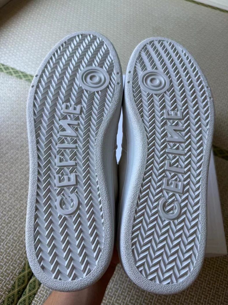 Celine CELINE Letter LOGO small white shoes Size US 12 / EU 45 - 7 Thumbnail
