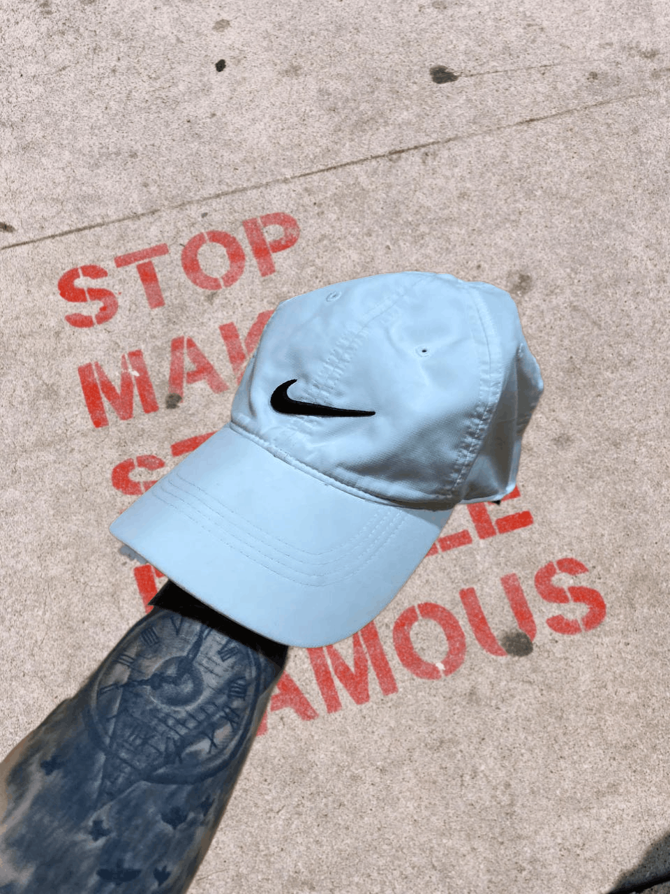 Nike Rare Vintage 90s Nike Swoosh Logo Cap Hat Size ONE SIZE - 1 Thumbnail