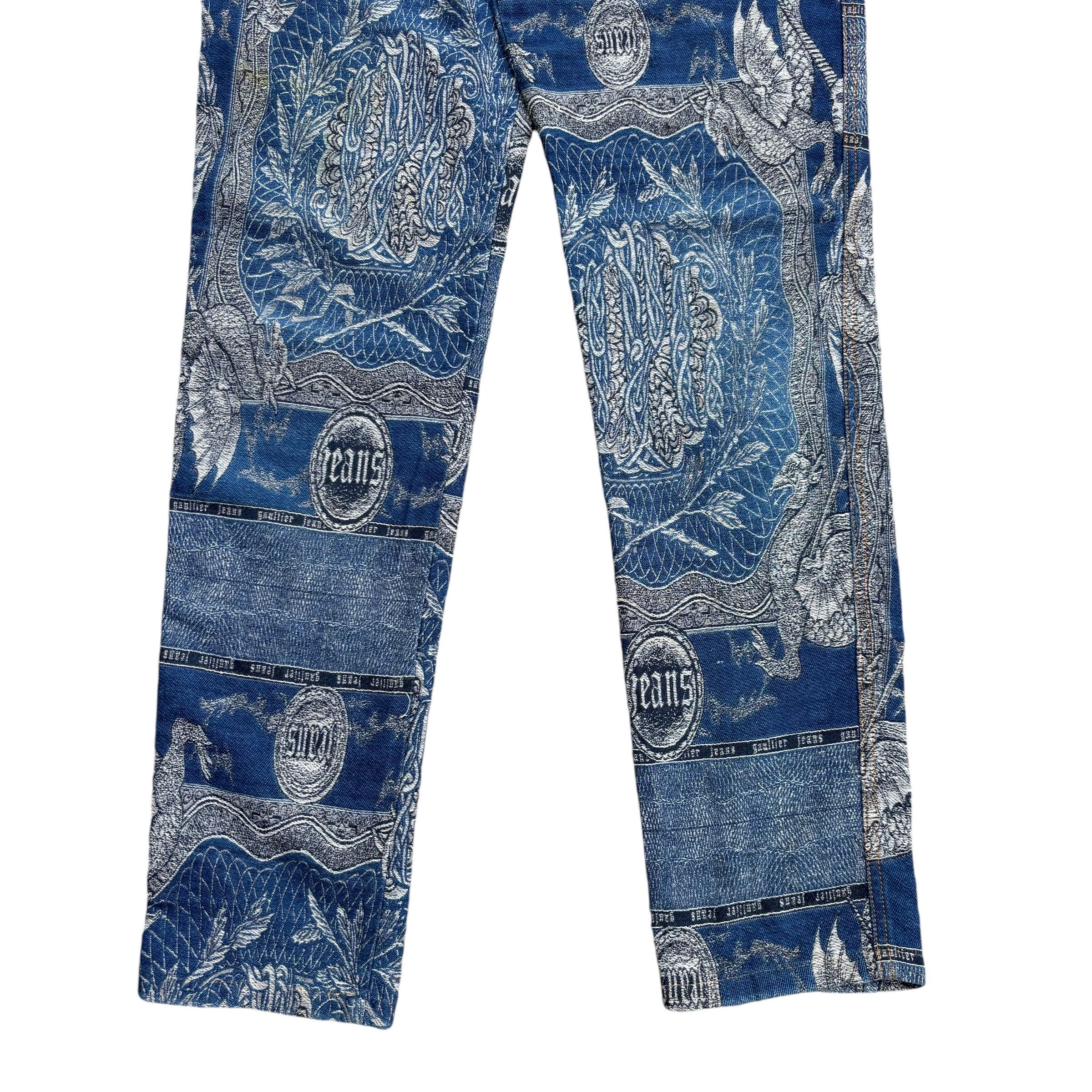 Jean Paul Gaultier FW 95 Jean Paul Gaultier Dragon Tattoo Pants Size US 28 / EU 44 - 8 Thumbnail