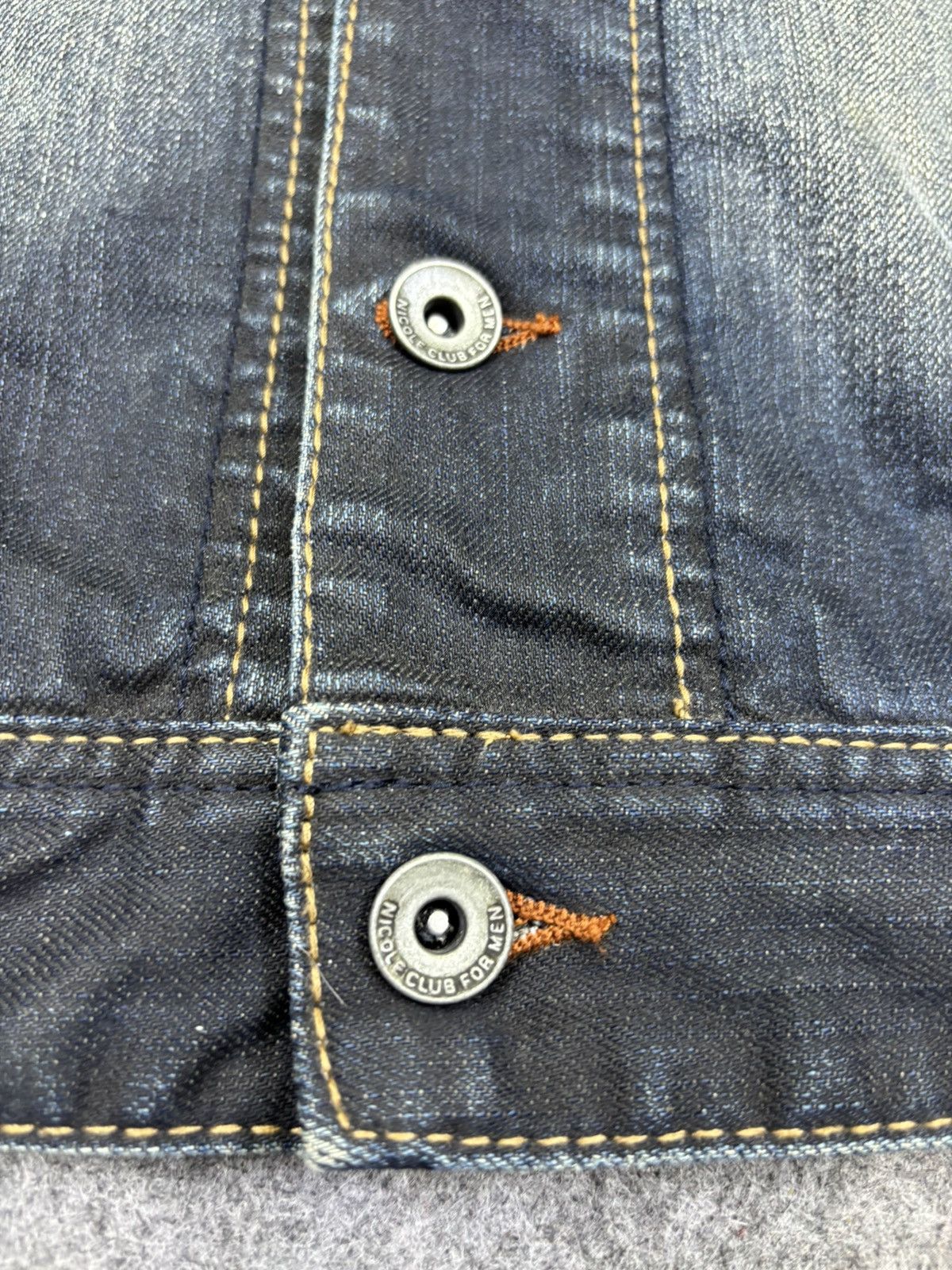 Japanese Brand Very Rare NCFM Sick Indigo Stone Wash Trucker Jacket F820 Size US XS / EU 42 / 0 - 8 Thumbnail