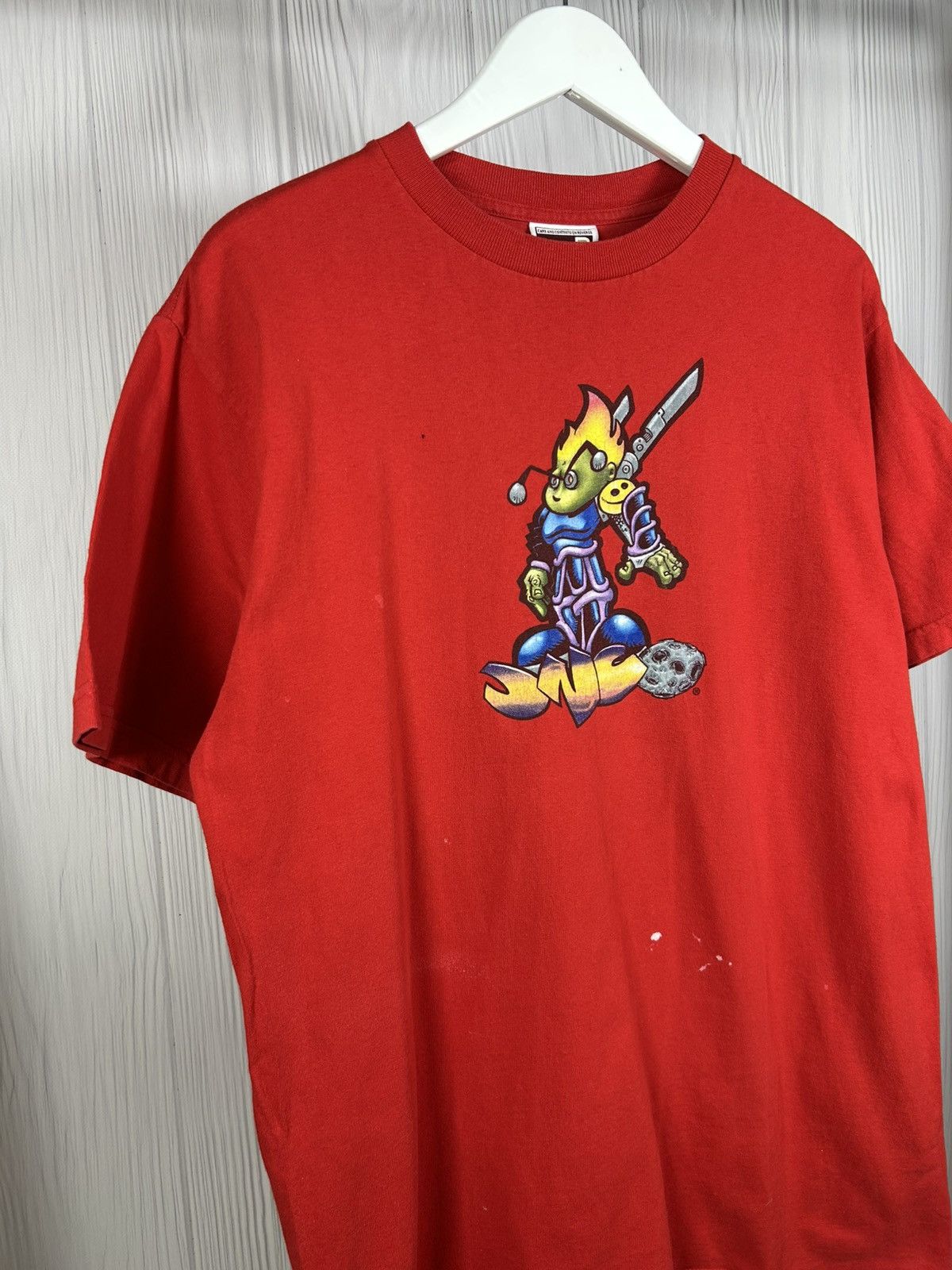JNCO Rare Vintage 90s JNCO FlameHead T-Shirt Size XL USA Size US XL / EU 56 / 4 - 3 Thumbnail