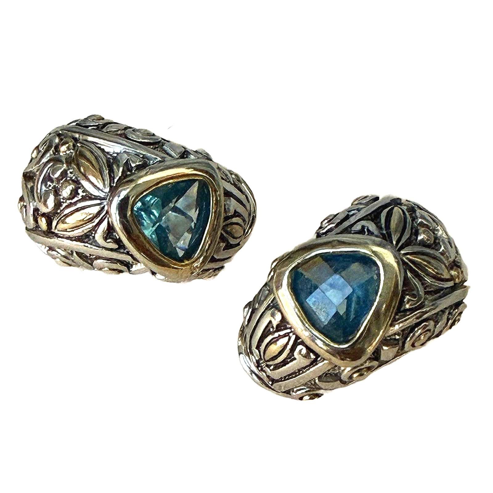 Other Michael Morrison MX Signature Collection Blue Glass Earrings Size ONE SIZE - 2 Thumbnail