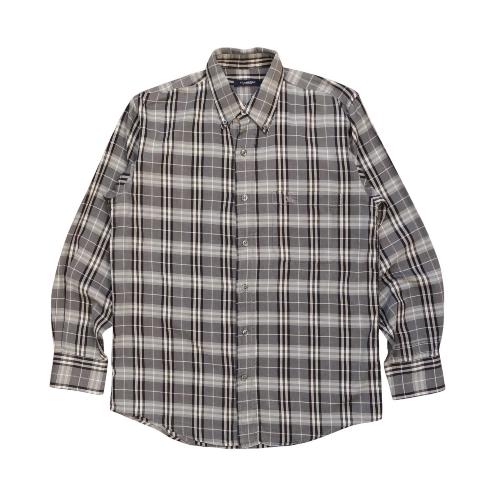 Burberry Burberry London Nova Check Gray Shirt Old Money Style Size US M / EU 48-50 / 2 - 1 Thumbnail