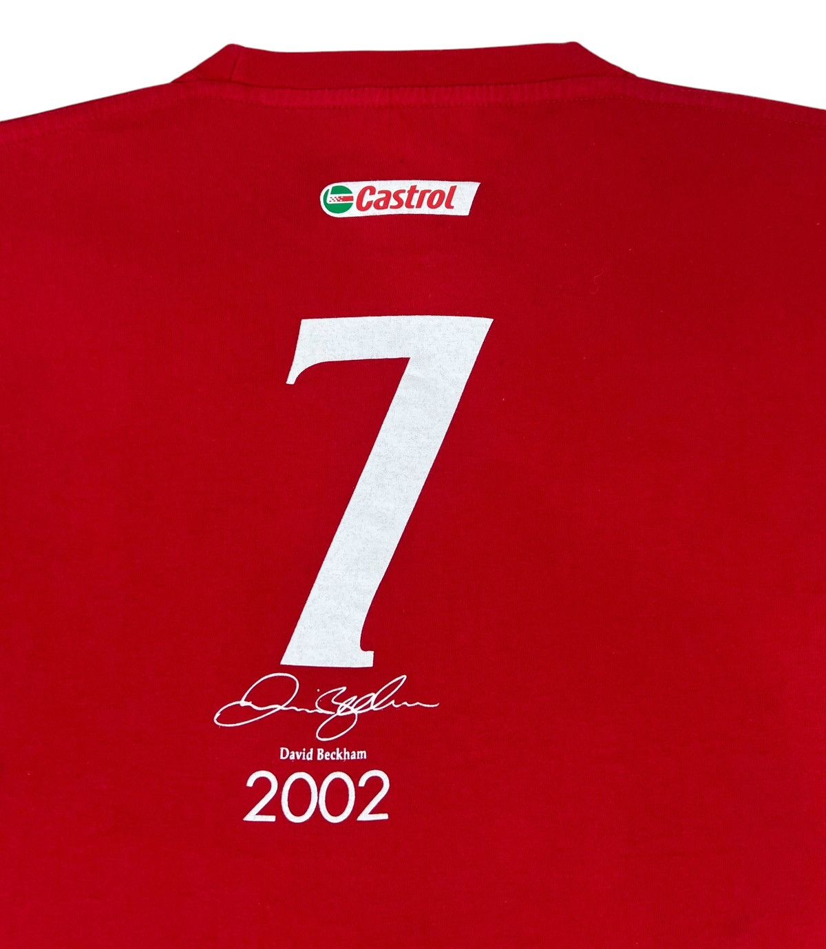 David Beckham × Vintage Vintage David Beckham Castrol Sponsor tee Size US M / EU 48-50 / 2 - 4 Thumbnail
