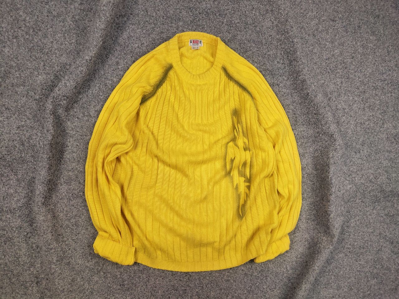 If Six Was Nine Vtg Y2K Hysteric Glamour Style Opium Yellow ribbed sweater Size US M / EU 48-50 / 2 - 1 Thumbnail