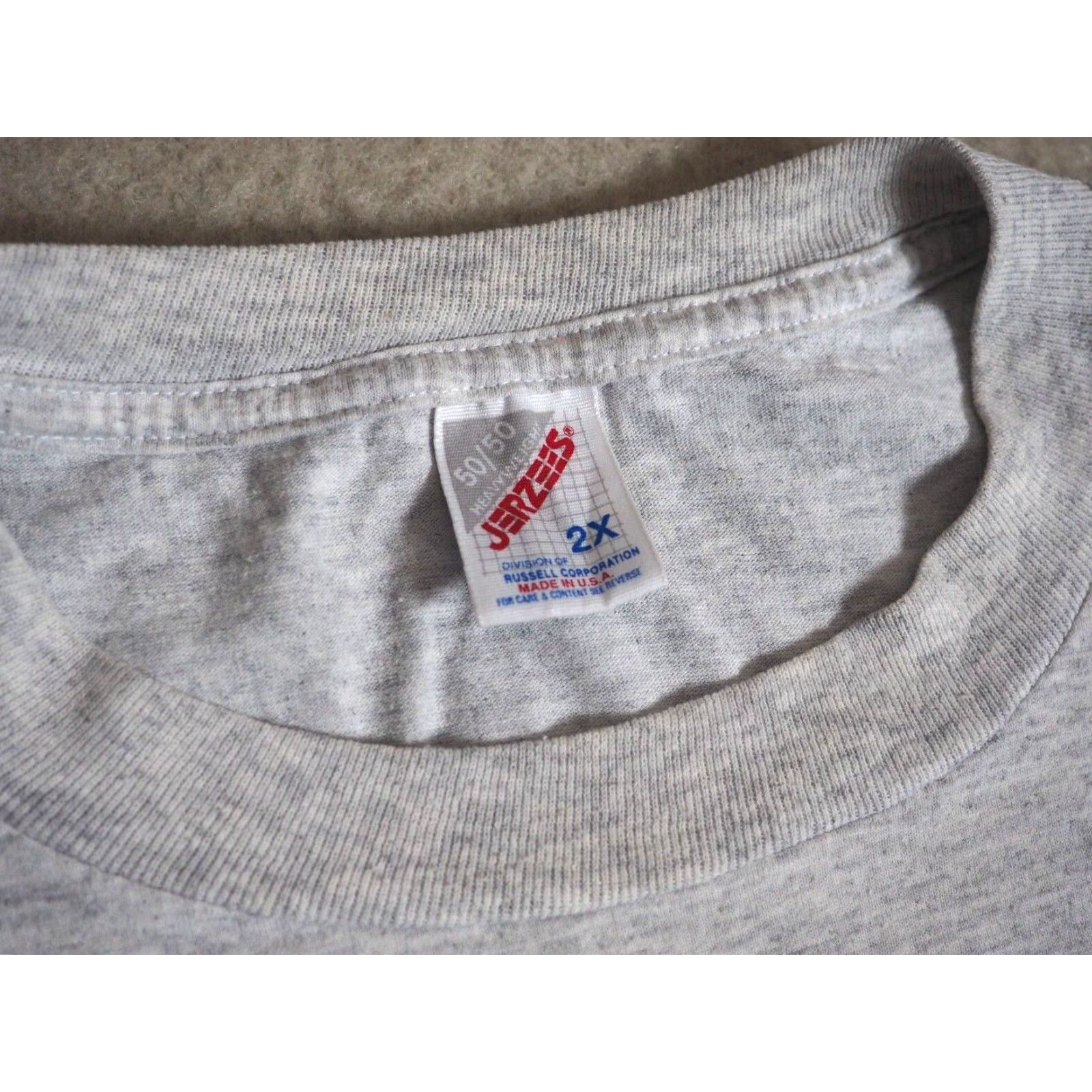 Jerzees VTG Jerzees T-Shirt Gray 2XL Dickie-Do Big Guy Humor US 1990s Mens Short Sleeve Graphic Tee Size US XXL / EU 58 / 5 - 3 Thumbnail