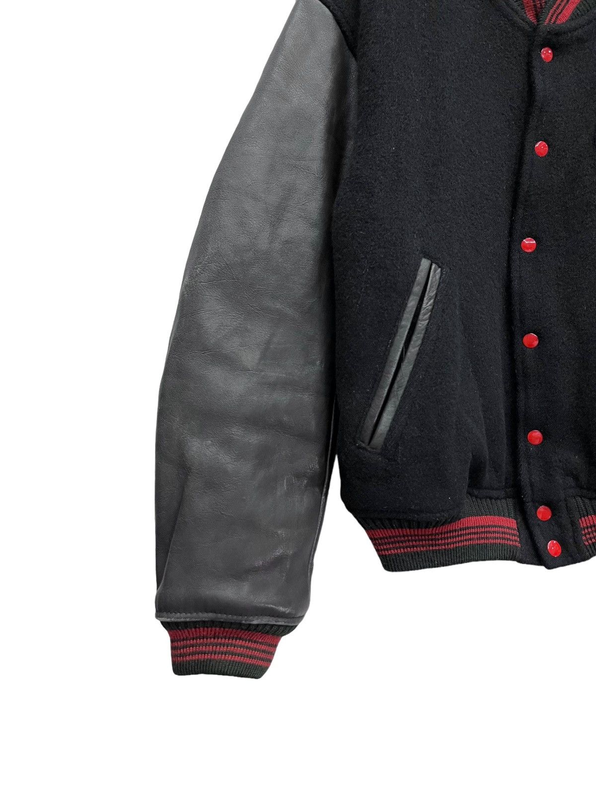 BIGI RARE🔥VINTAGE 90’s MEN’S BIGI Wool Leather Varsity Jacket Size US M / EU 48-50 / 2 - 4 Thumbnail
