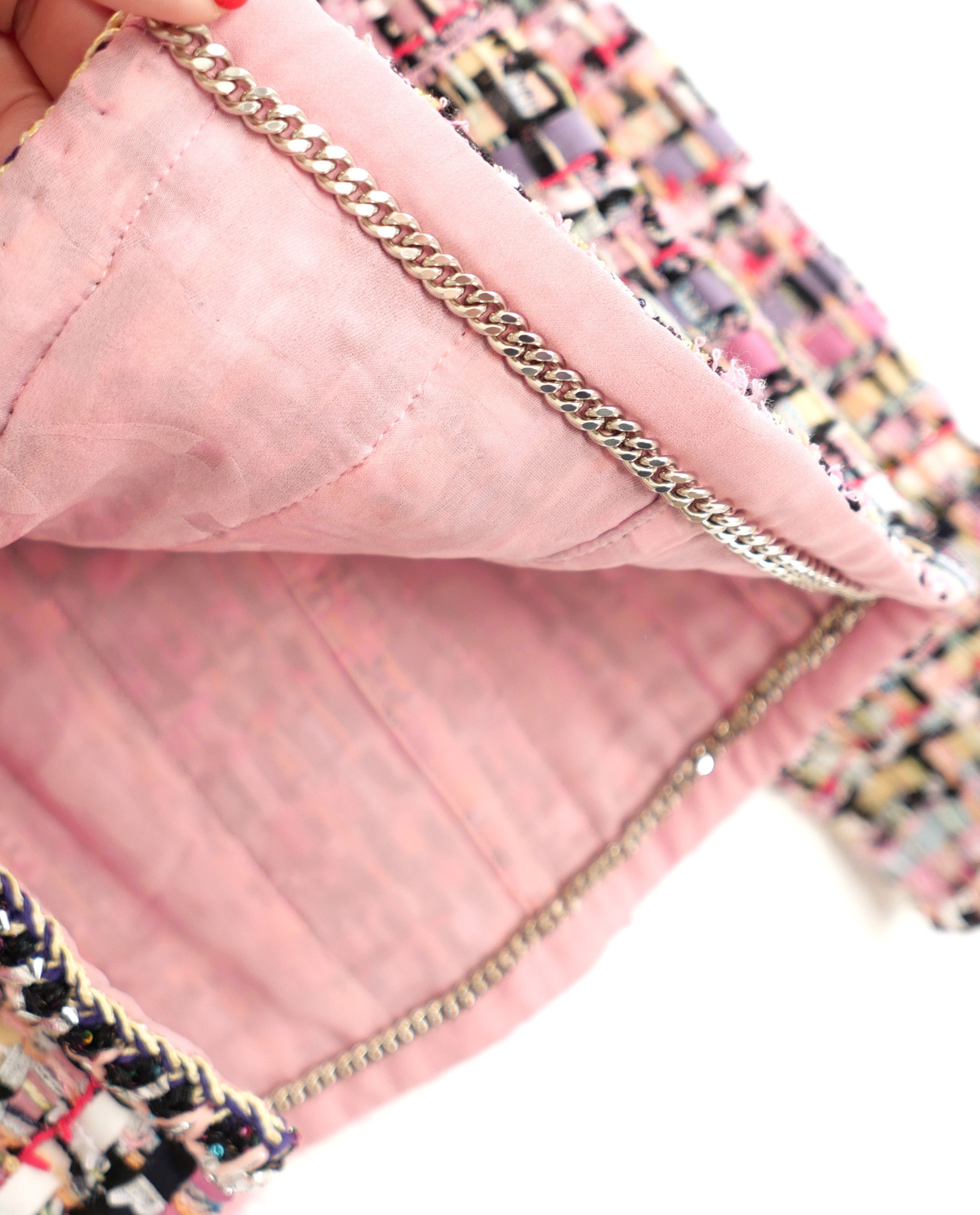 Chanel Chanel Pink Tweed Jacket 22P 2002 Pre Spring-Summer Size XS / US 0-2 / IT 36-38 - 5 Thumbnail