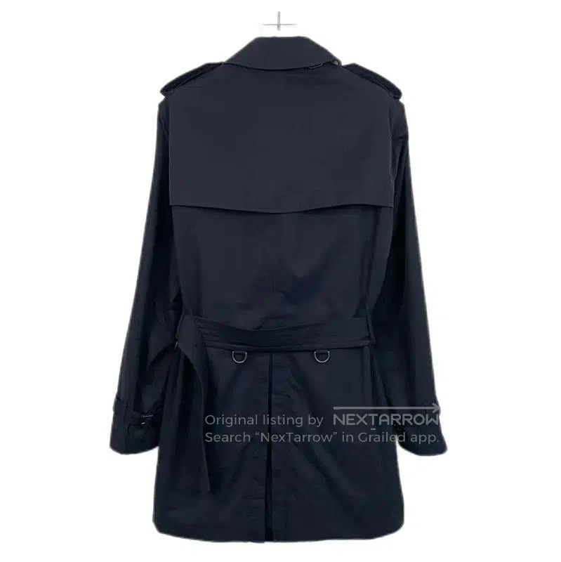 Burberry Burberry Men's Dark Blue Cotton Trench Coat. Size US S / EU 44-46 / 1 - 2 Thumbnail