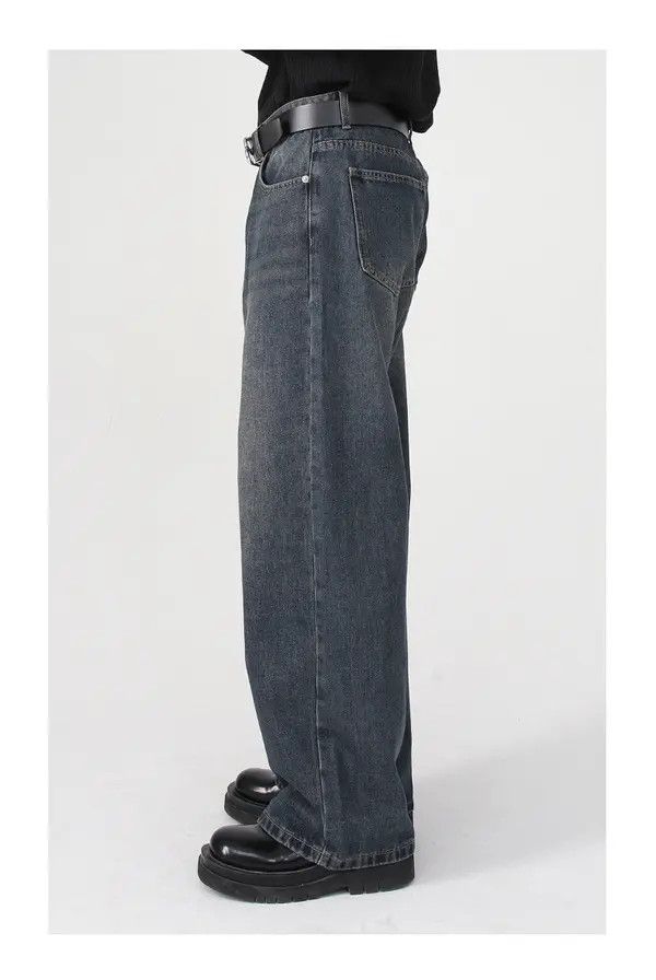 VIBE Straight washed loose trendy jeans Size US 30 / EU 46 - 3 Thumbnail