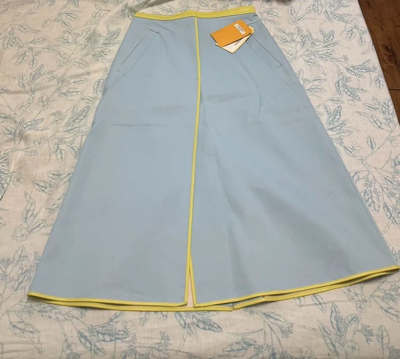 Thom Browne Thom Browne Baby Blue Lake blue front fork A half skirt Size 27" / US 4 / IT 40 - 2 Thumbnail
