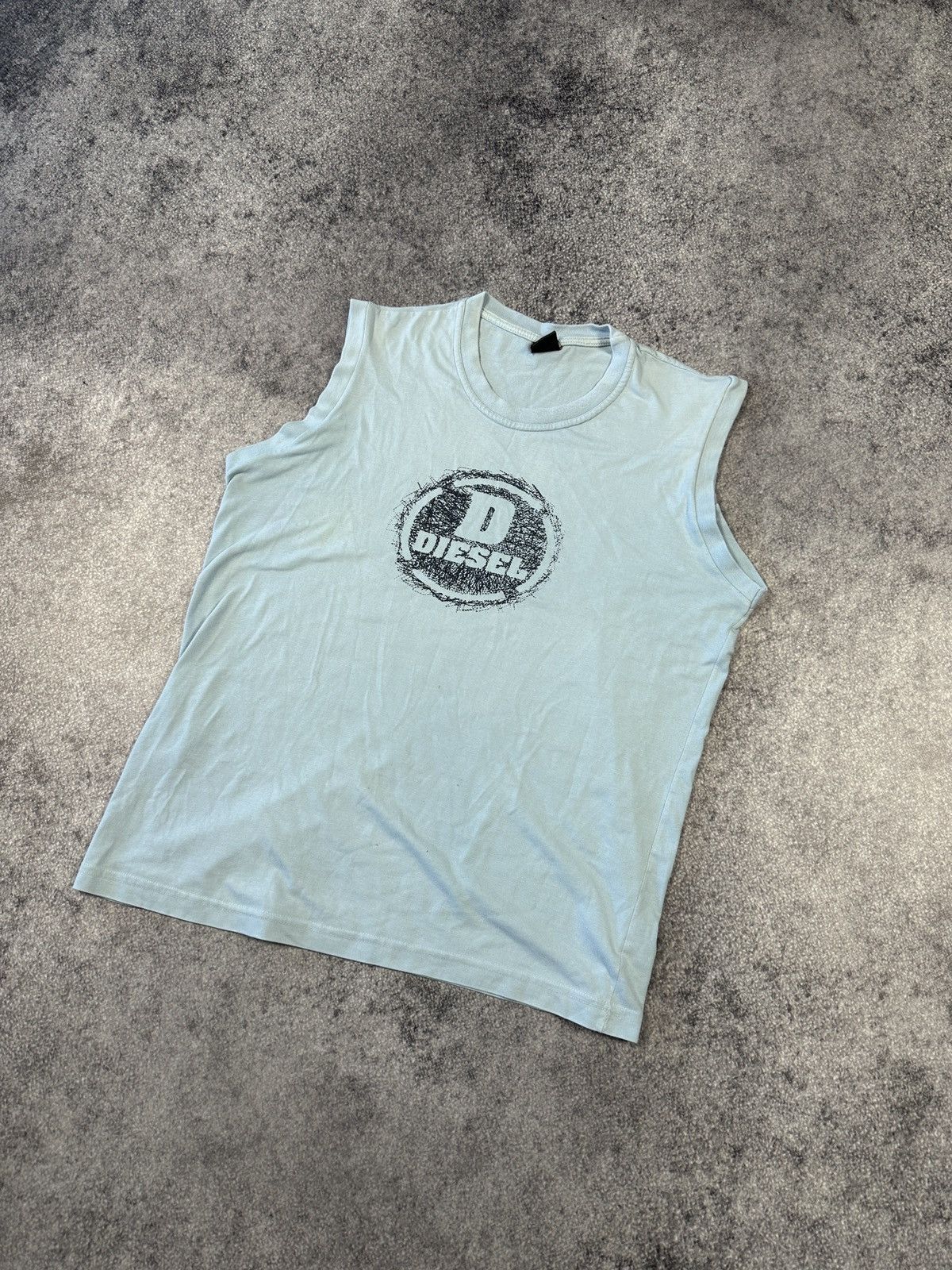 Diesel Y2K Vintage Big Logo Diesel Tank Top Streetwear Rare Casual Size US M / EU 48-50 / 2 - 1 Thumbnail