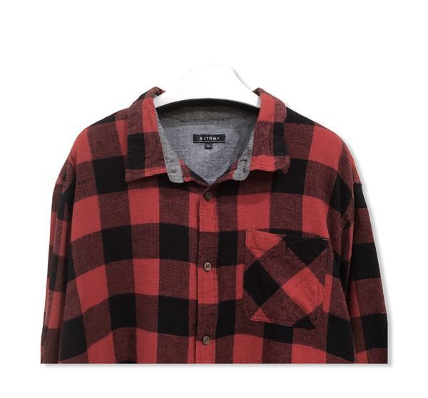 Vintage Vintage Biltomy Plaid Tartan Flannel Shirt 👕 Size US L / EU 52-54 / 3 - 2 Thumbnail