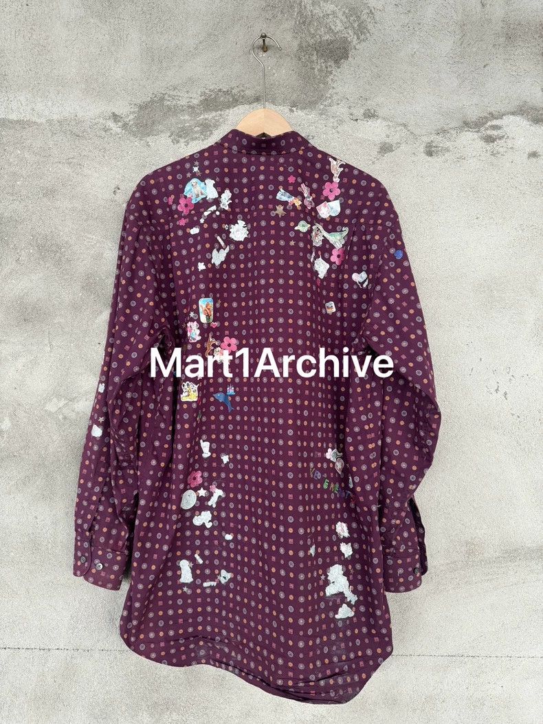 Vetements Vetements 18Fw Purple Paisley Sticker Shirt Size US XS / EU 42 / 0 - 2 Thumbnail