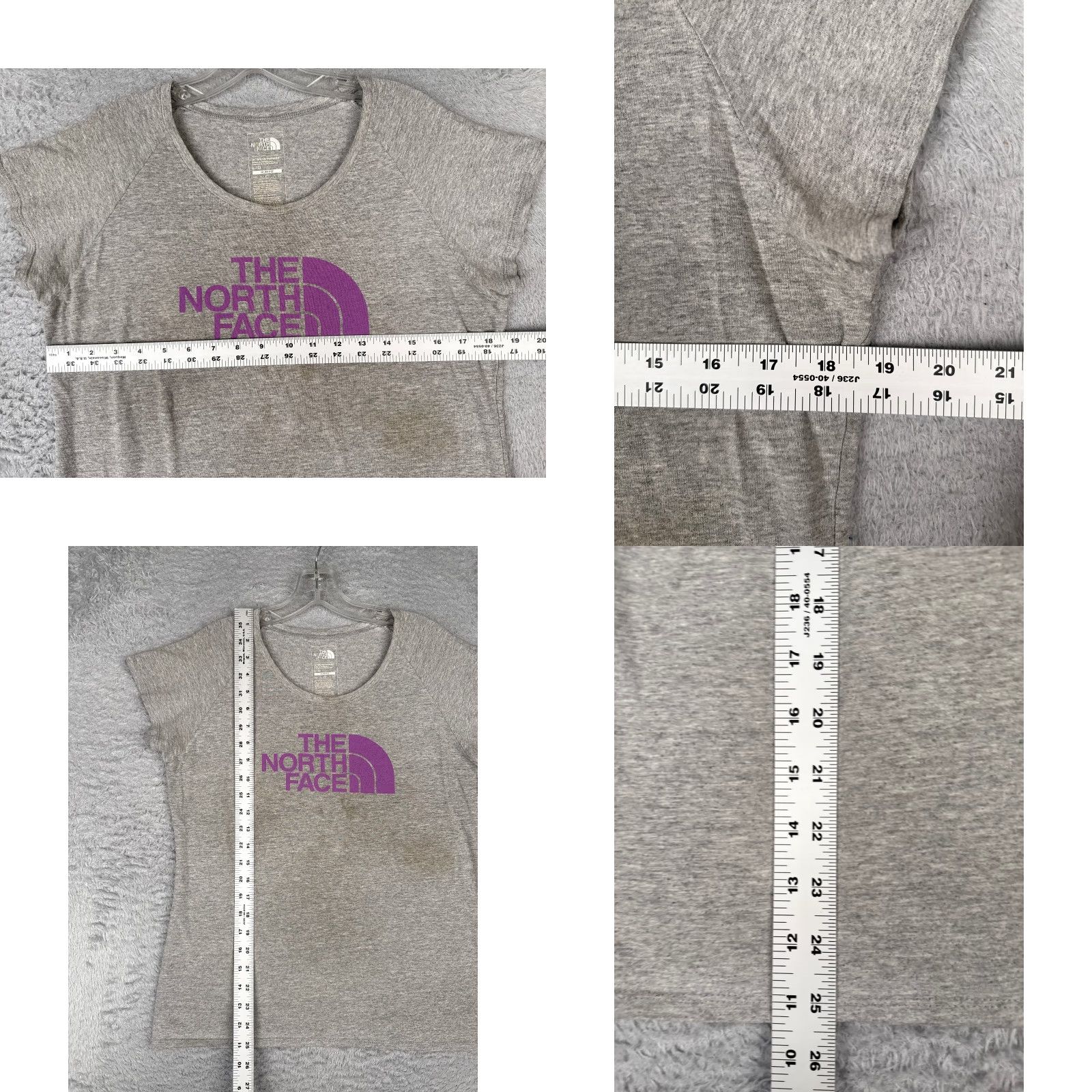 The North Face The North Face Shirt Women L Gray Crew Neck Polyester Blend Slim Fit Casual T-Shirt All Seasons Outdoor Spring Summer Fall Winter Womens Size L / US 10 / IT 46 - 8 Thumbnail