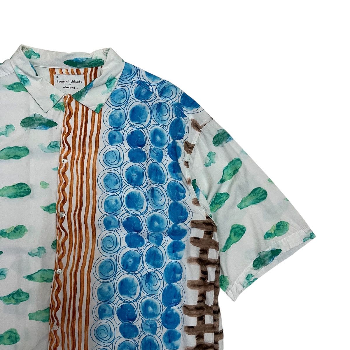 Issey Miyake Tsumori Chisato by Niko And Printed Viscose Shirt Hawaii Size US L / EU 52-54 / 3 - 4 Thumbnail