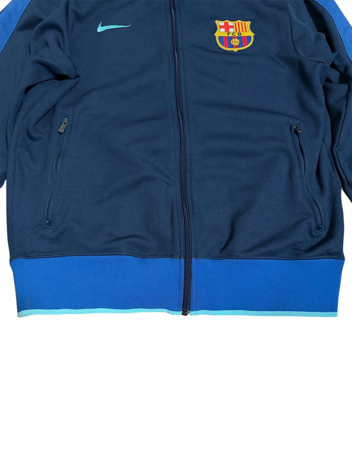 Nike 🔥Nike Barcelona 2010-2011 Zip Track Top Jacket 382370-451 Size US M / EU 48-50 / 2 - 2 Thumbnail