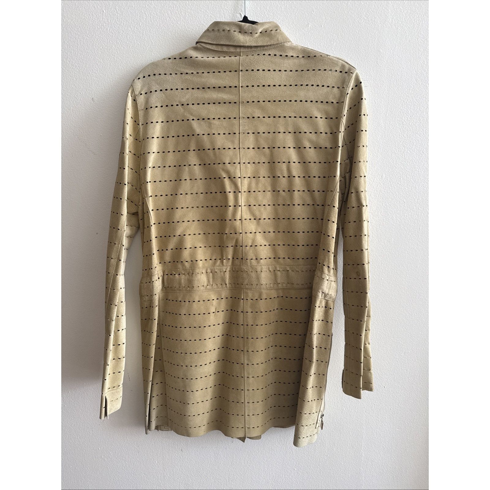 Fendi Fendi Perforated Suede Monogram Leather Unisex Jacket Size L / US 10 / IT 46 - 5 Thumbnail