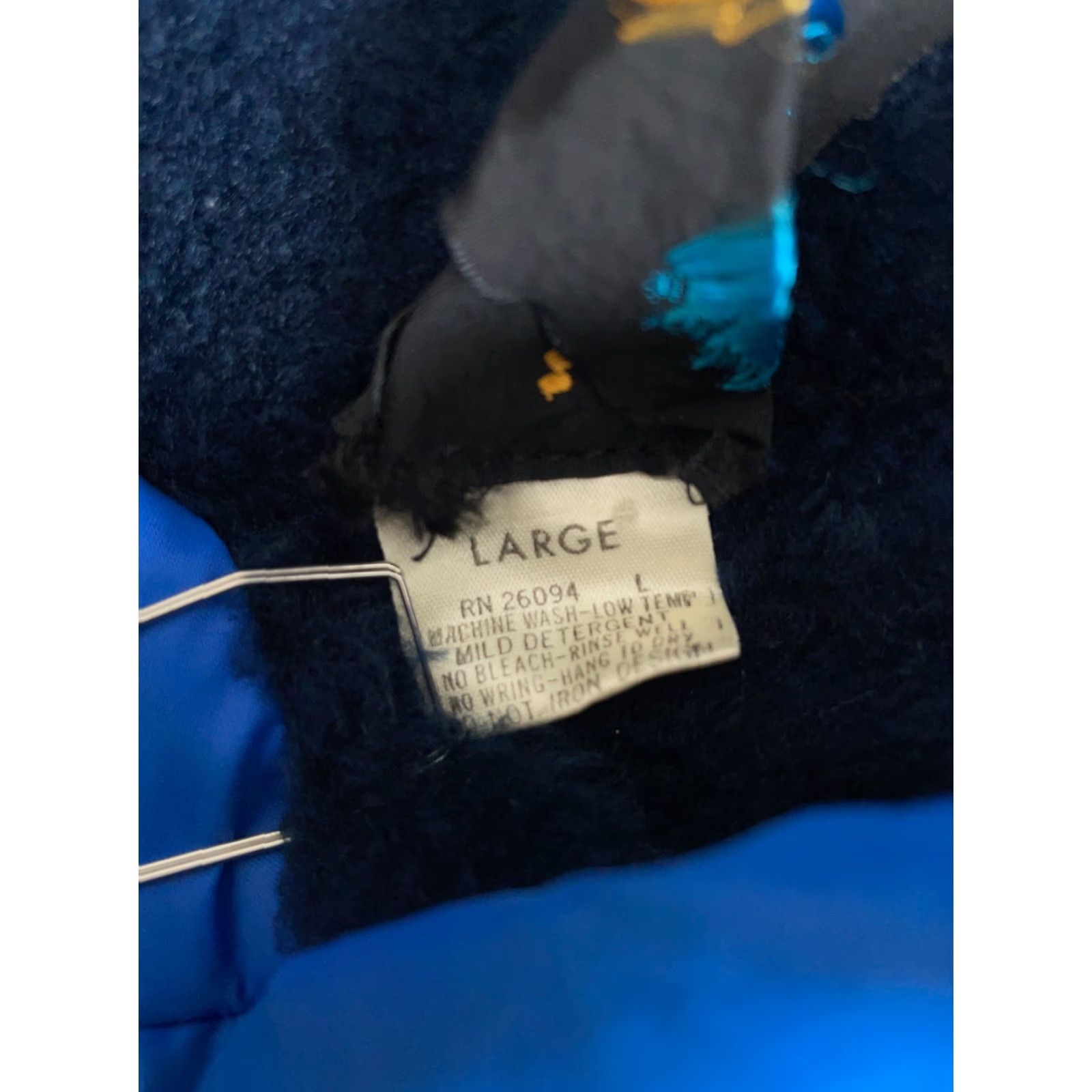 Champion VINTAGE Champion Jacket Coaches Blue Nylon Lined Sherpa Snap Button Mens Large USA Windbreaker 70s Retro Hipster Pockets Size US L / EU 52-54 / 3 - 4 Thumbnail