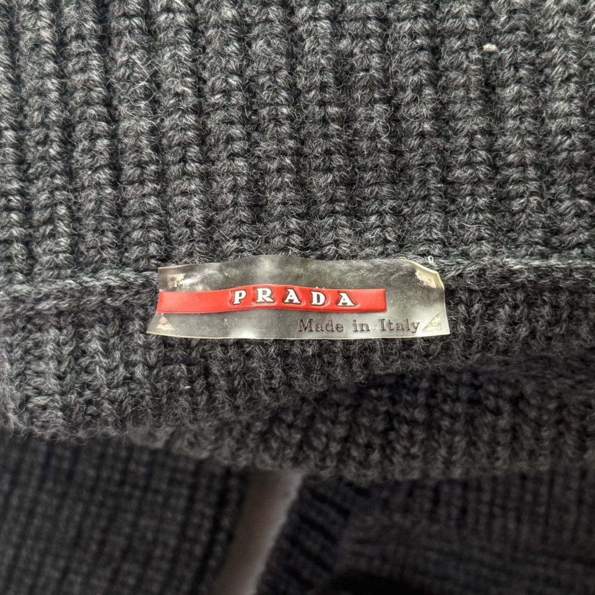 Prada Vintage 00’ Prada Wool Knit Ribbed Turtleneck Sweater Size US XL / EU 56 / 4 - 13 Thumbnail