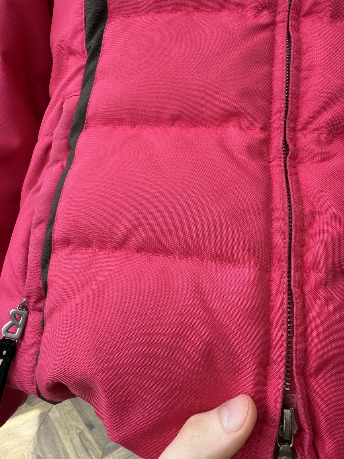 Bogner Vintage Bogner Sport Women’s Pink Down Ski Jacket Hooded Size XS / US 0-2 / IT 36-38 - 15 Thumbnail