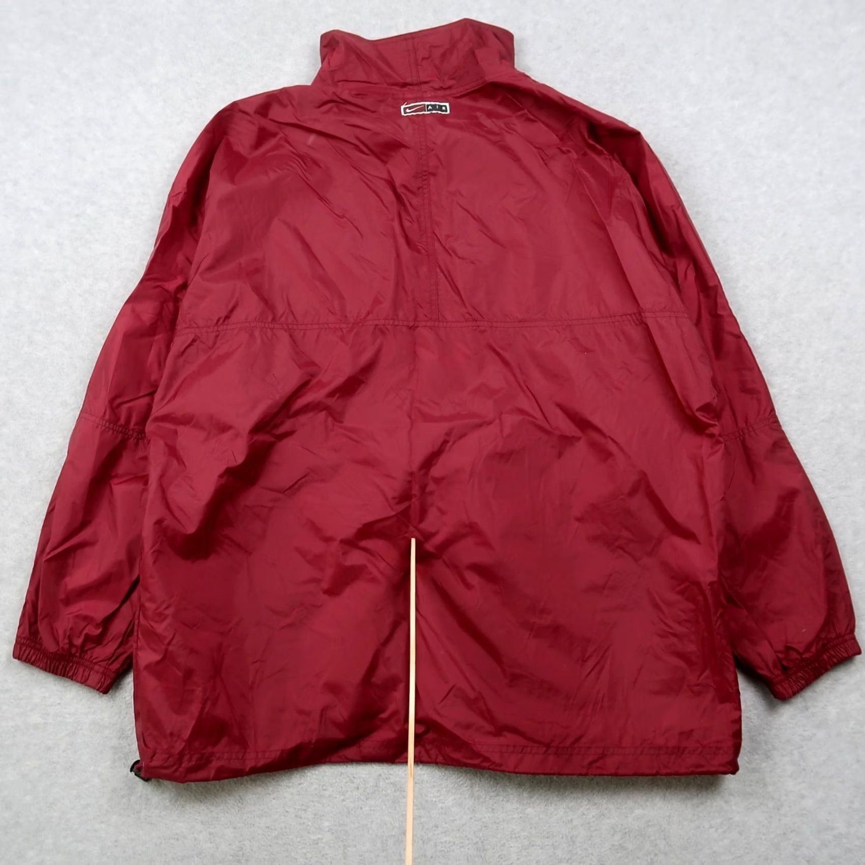 Nike VINTAGE Nike Jacket Mens L Burgundy 90s Windbreaker Swoosh 1/2 Zip Casual Activewear Shirt Jacket Size US L / EU 52-54 / 3 - 2 Thumbnail