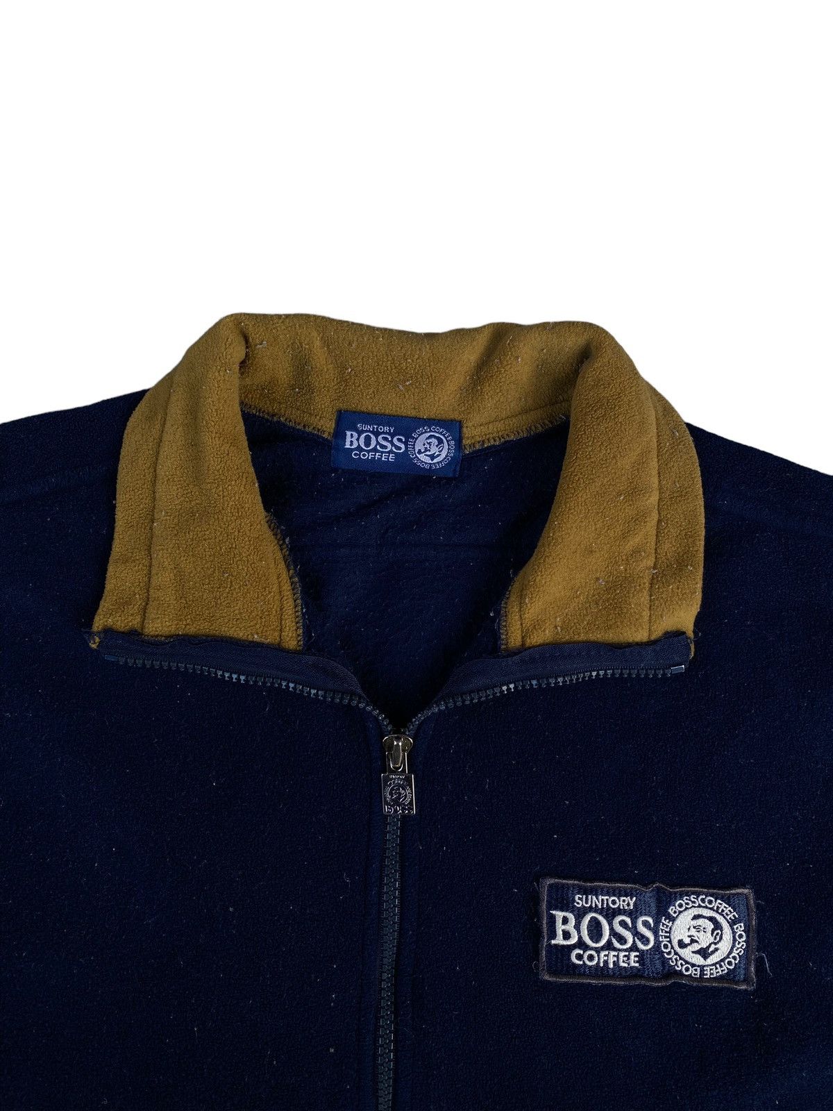 Vintage Vintage Suntory Boss Coffee Fleece Vest. #B9 Size US L / EU 52-54 / 3 - 2 Thumbnail