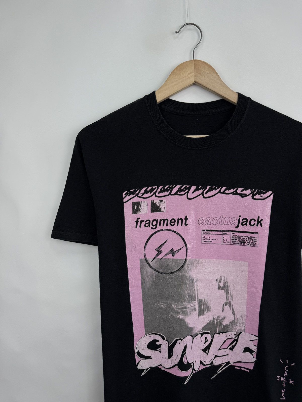 Fragment Design × Travis Scott 🇺🇸 Y2K Fragment Design Cactus Jack Travis Scott T-Shirt Rare Size US S / EU 44-46 / 1 - 2 Thumbnail