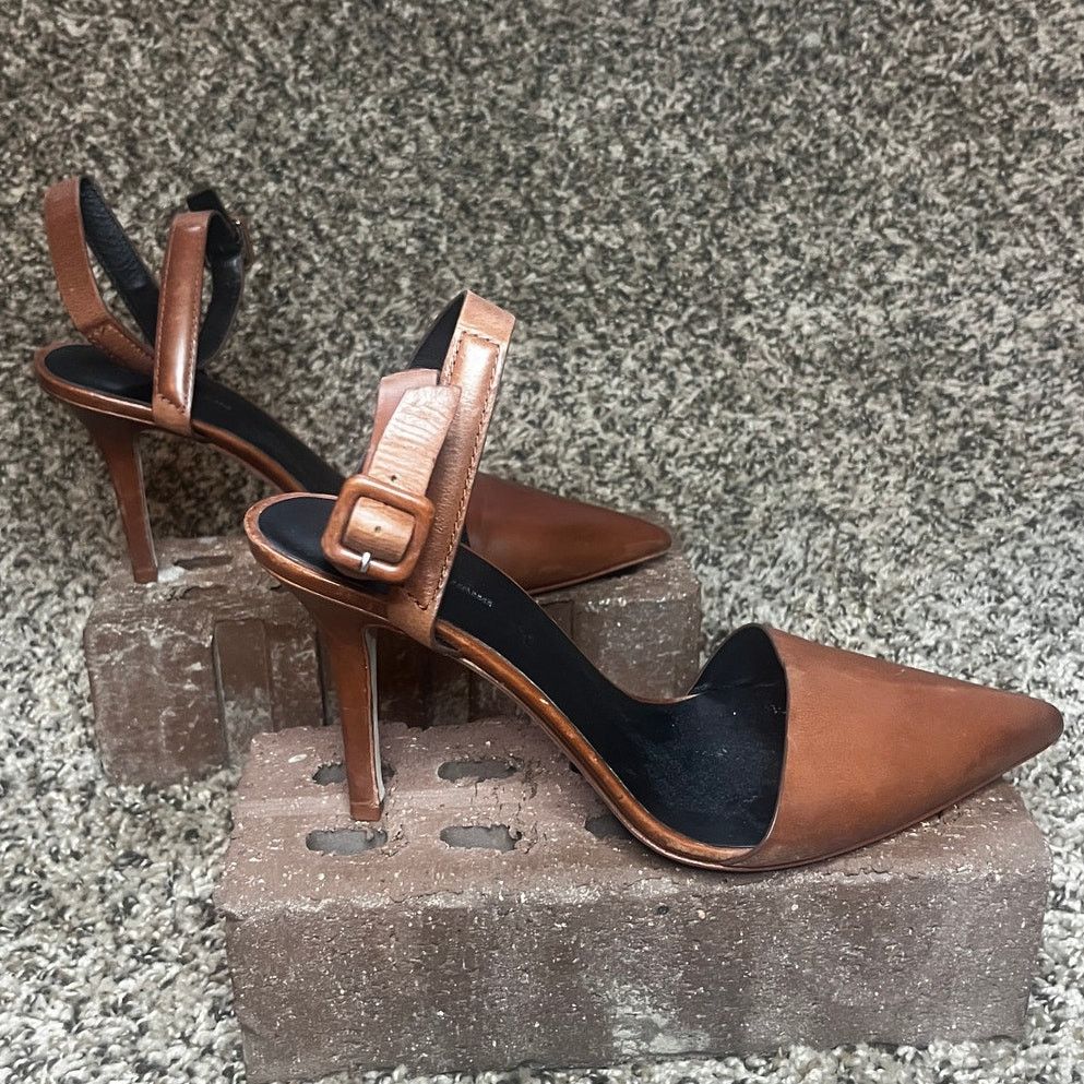 Alexander Wang Alexander Wang Leather Stilettos Heel Pumps Brown Women's 9 Size US 9 / IT 39 - 5 Thumbnail